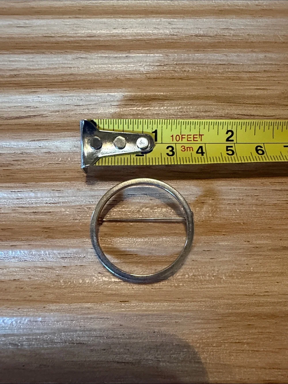 Gold Circle Brooch